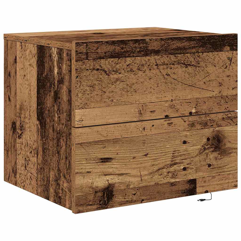 Armadio da Notte con cassetto Legno vecchio 50 x 39 x 41 cm | homemem39