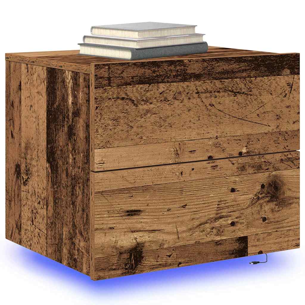 Armadio da Notte con cassetto Legno vecchio 50 x 39 x 41 cm | homemem39