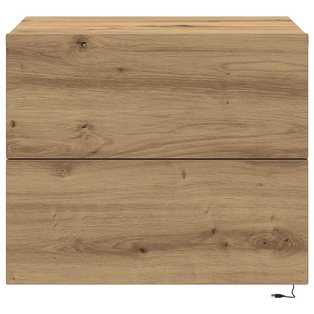 Armadio da Notte 2 pcs Rovere artigianale 50 x 39 x 41 cm | homemem39