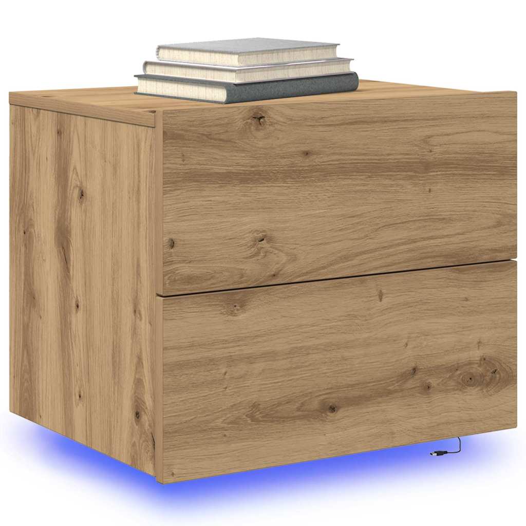 Armadio da Notte 2 pcs Rovere artigianale 50 x 39 x 41 cm | homemem39