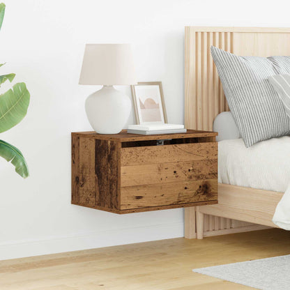 Mobiletto da comodino a parete Legno vecchio 50 x 36 x 30 cm | homemem39