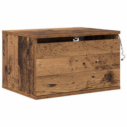 Mobiletto da comodino a parete Legno vecchio 50 x 36 x 30 cm | homemem39