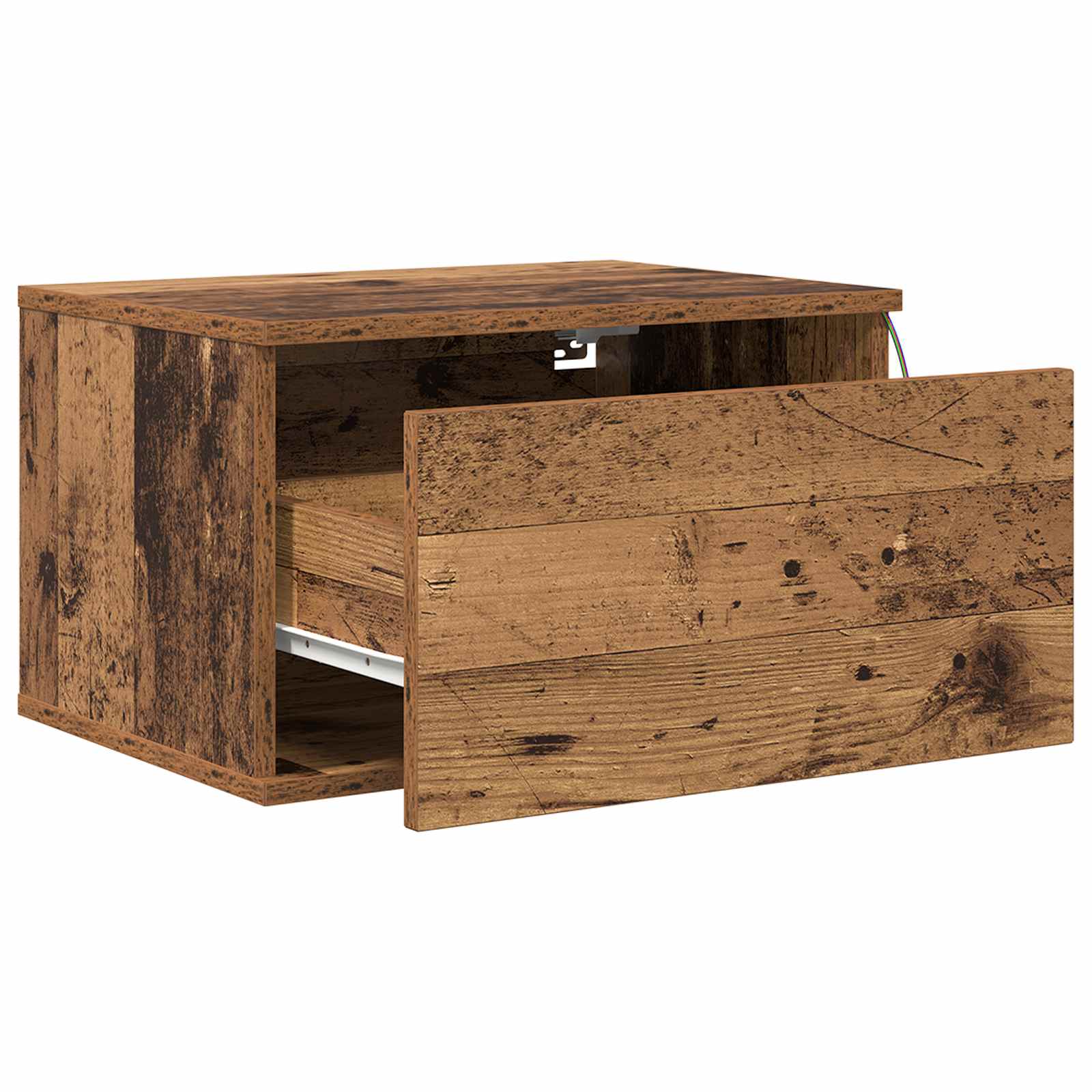 Mobiletto da comodino a parete Legno vecchio 50 x 36 x 30 cm | homemem39