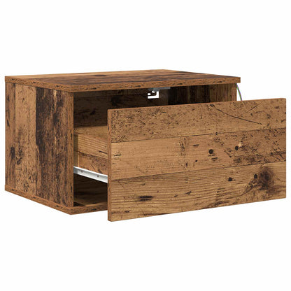 Mobiletto da comodino a parete Legno vecchio 50 x 36 x 30 cm | homemem39