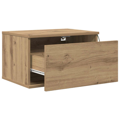 Mobiletto da comodino a parete 2 pcs Rovere artigianale | homemem39