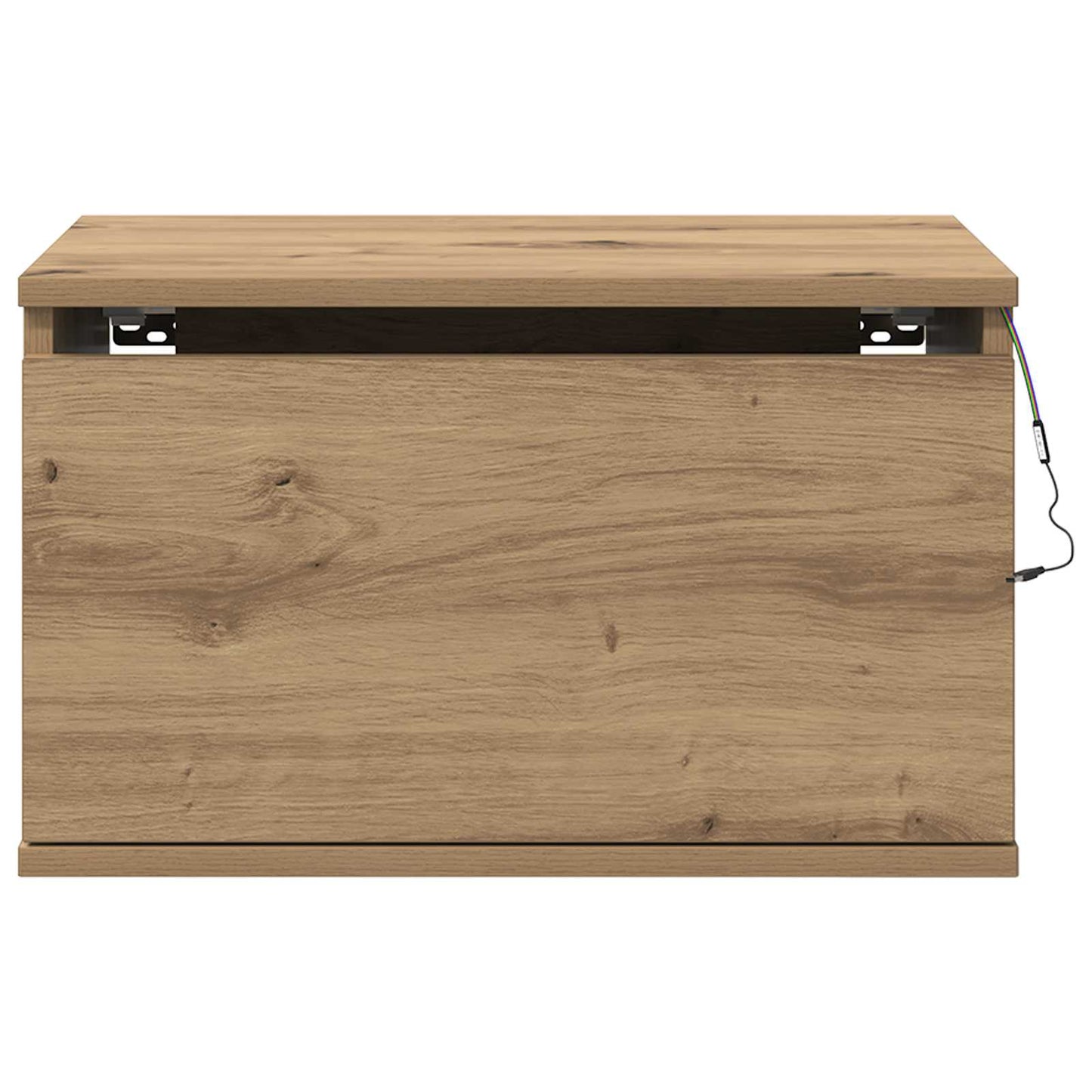Mobiletto da comodino a parete 2 pcs Rovere artigianale | homemem39