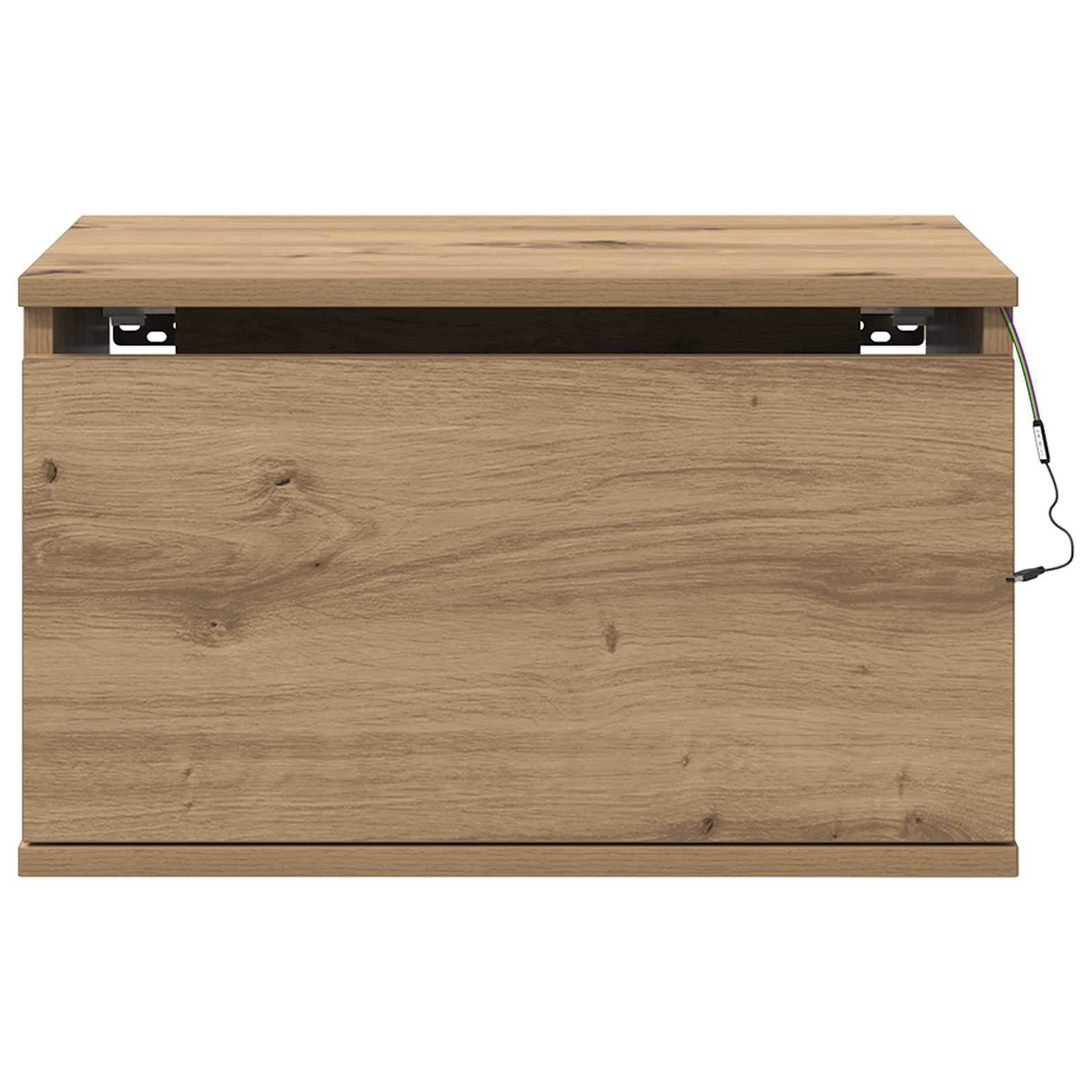 Mobiletto da comodino a parete 2 pcs Rovere artigianale | homemem39