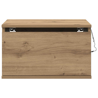 Mobiletto da comodino a parete 2 pcs Rovere artigianale | homemem39