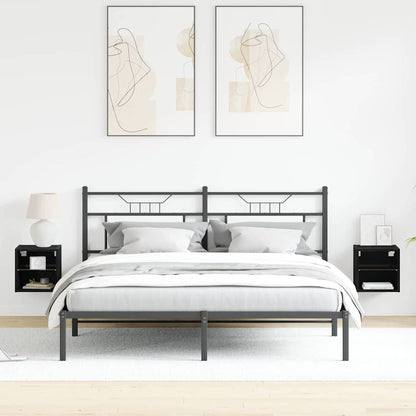 Set mobile TV 2 pcs Nero 30 x 28,5 x 30 cm Legno multistrato