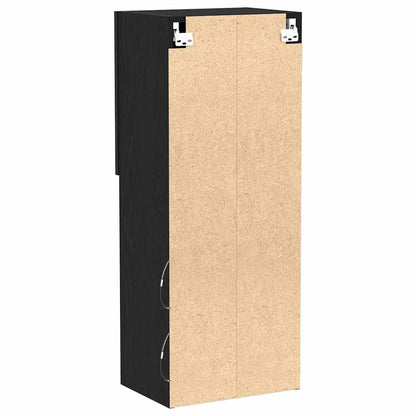 Mobile TV da Parete Rovere Nero 40,5 x 30 x 102 cm