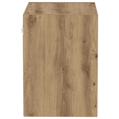 Mensola galleggiante con luce LED Marrone 40 x 28,5 x 40 cm