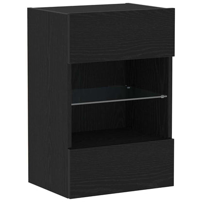 Set mobile TV 2 pcs Nero 40 x 30 x 60,5 cm Legno multistrato