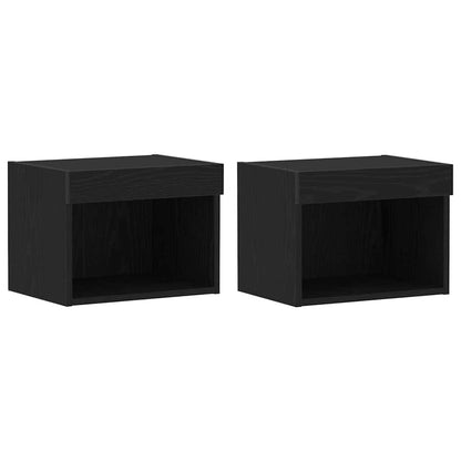 Set mobile TV 2 pcs Rovere Nero 40 x 30 x 30 cm