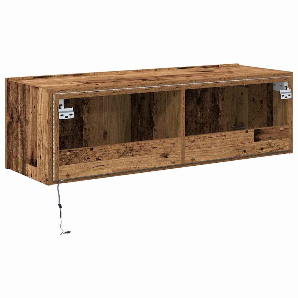 Mobile TV da parete 2 pcs Legno vecchio 100 x 35 x 31 cm | homemem39