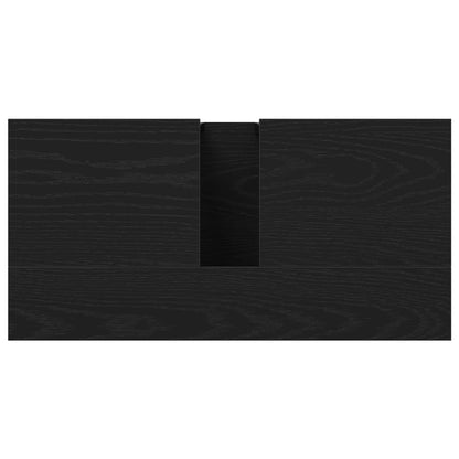 Armadio per Lavabo da Bagno Rovere Nero 60 x 30 x 60 cm | homemem39