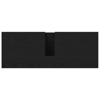 Armadio per Lavabo da Bagno Rovere Nero 80 x 30 x 60 cm | homemem39