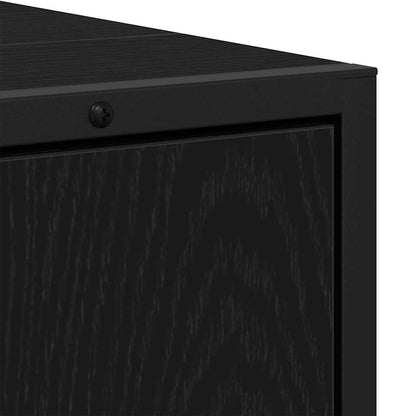 Armadio per Lavabo da Bagno Rovere Nero 60 x 30 x 60 cm | homemem39