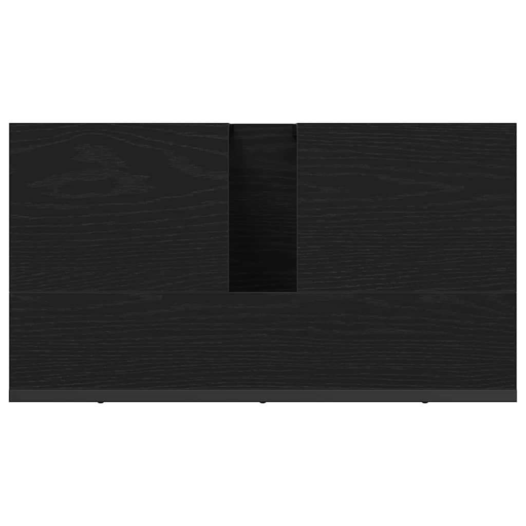 Armadio per Lavabo da Bagno Rovere Nero 60 x 30 x 60 cm | homemem39