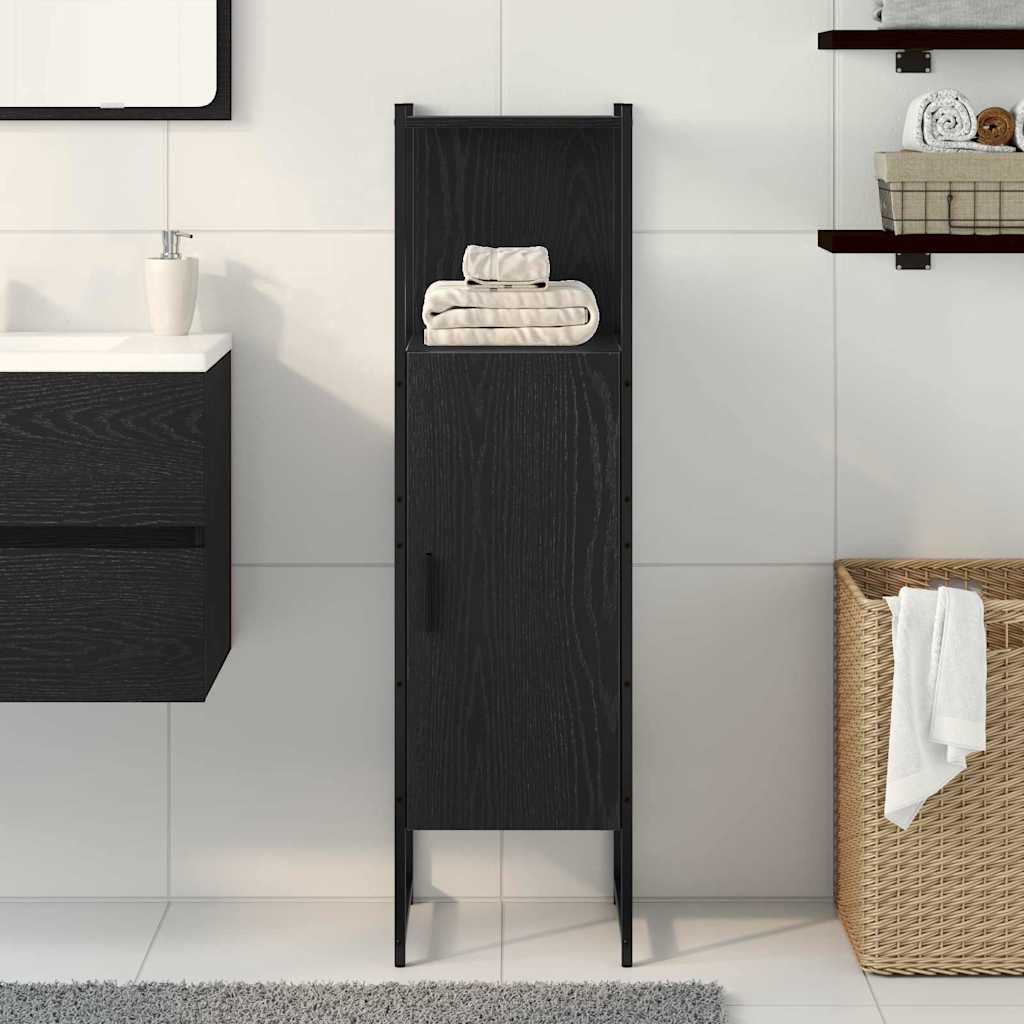 Set di mobili per il bagno Rovere Nero 33 x 33 x 120,5 cm | homemem39