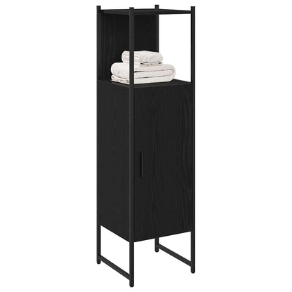 Set di mobili per il bagno Rovere Nero 33 x 33 x 120,5 cm | homemem39