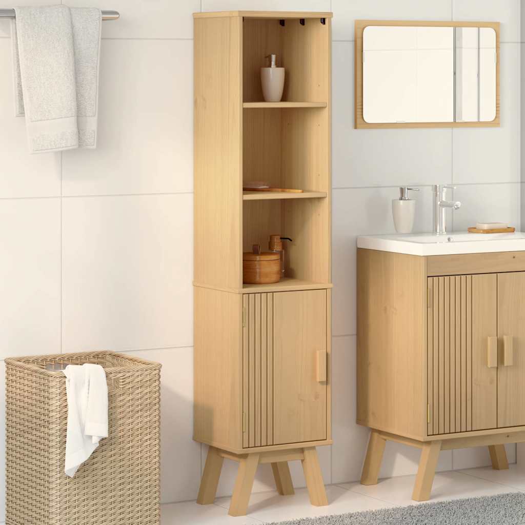Mobile da Bagno con lo scaffale Olden Marrone 35 x 30 x 159 cm | homemem39