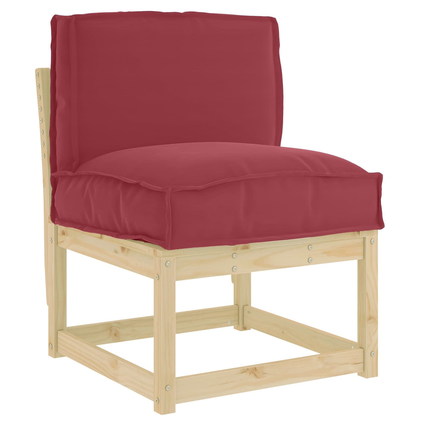 Cuscino Rosso Vino 50 x 40 x 12 cm Tessuto Oxford | homemem39