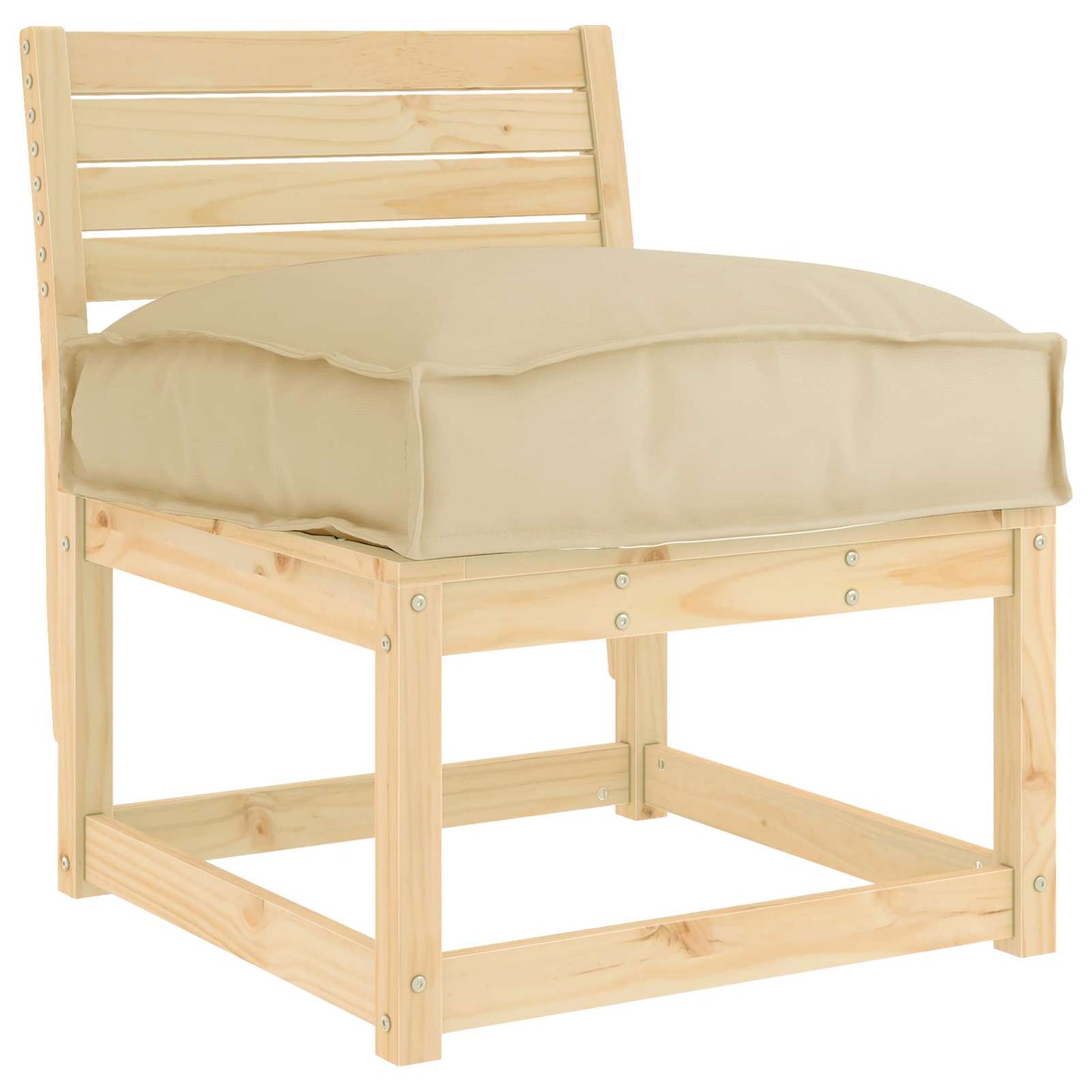 Cuscino Beige 50 x 50 x 12 cm Tessuto Oxford | homemem39