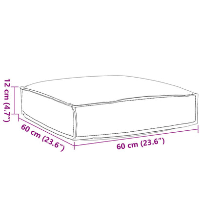 Cuscino Grigio 60 x 60 x 12 cm Tessuto Oxford | homemem39