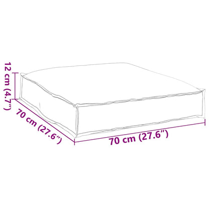 Cuscino Nero 70 x 70 x 12 cm Tessuto Oxford | homemem39