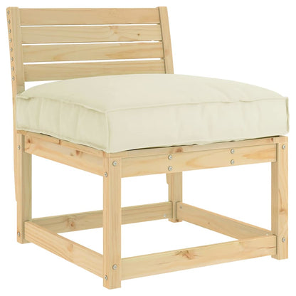 Cuscino per seduta pallet Crema 80 x 80 x 12 cm Tessuto Oxford