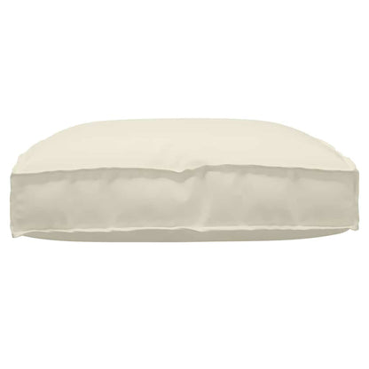 Cuscino per seduta pallet Crema 80 x 80 x 12 cm Tessuto Oxford