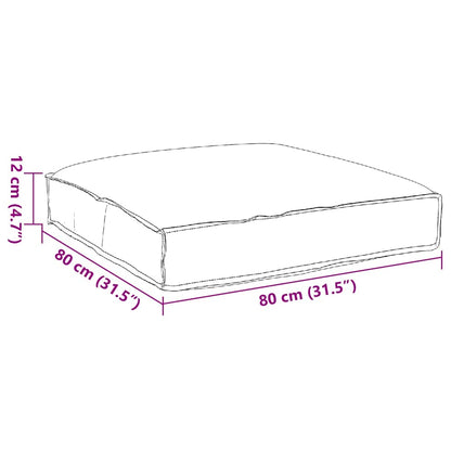 Cuscino per seduta pallet Crema 80 x 80 x 12 cm Tessuto Oxford