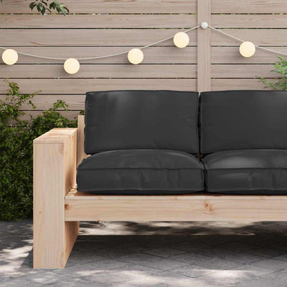 Cuscino Nero 80 x 80 x 12 cm Tessuto Oxford | homemem39