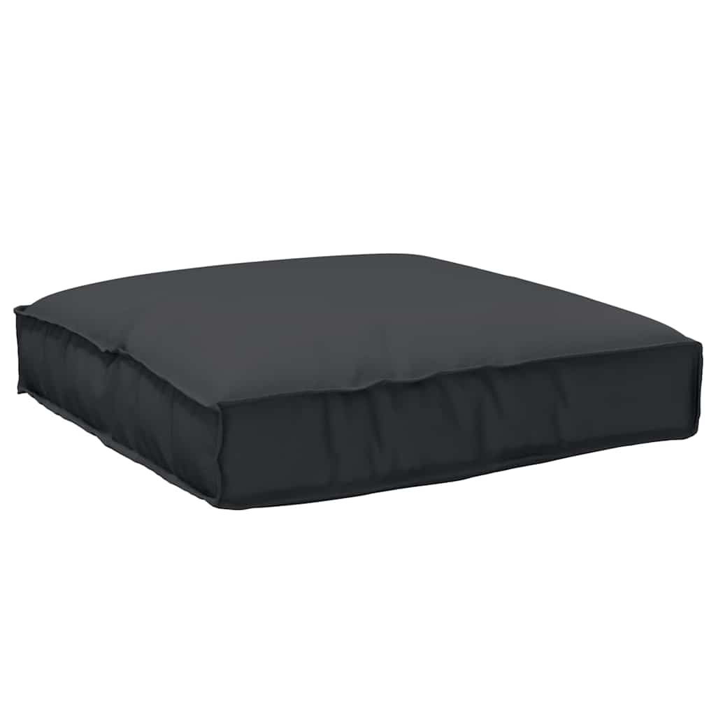 Cuscino Nero 80 x 80 x 12 cm Tessuto Oxford | homemem39