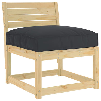 Cuscino Nero 80 x 80 x 12 cm Tessuto Oxford | homemem39