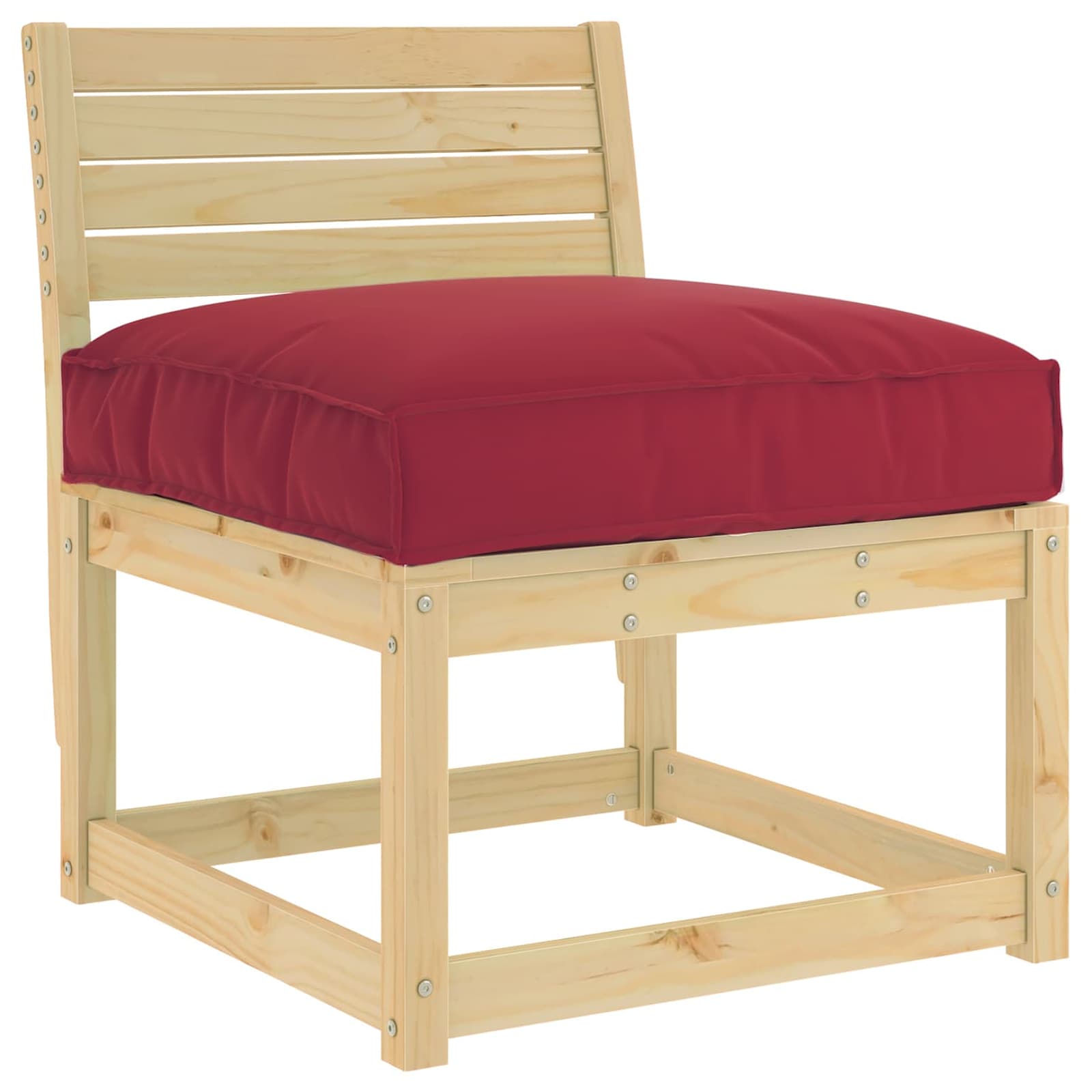 Cuscino Rosso Vino 80 x 80 x 12 cm Tessuto Oxford | homemem39