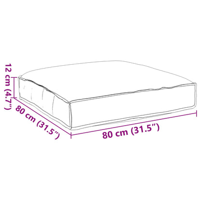 Cuscino Rosso Vino 80 x 80 x 12 cm Tessuto Oxford | homemem39