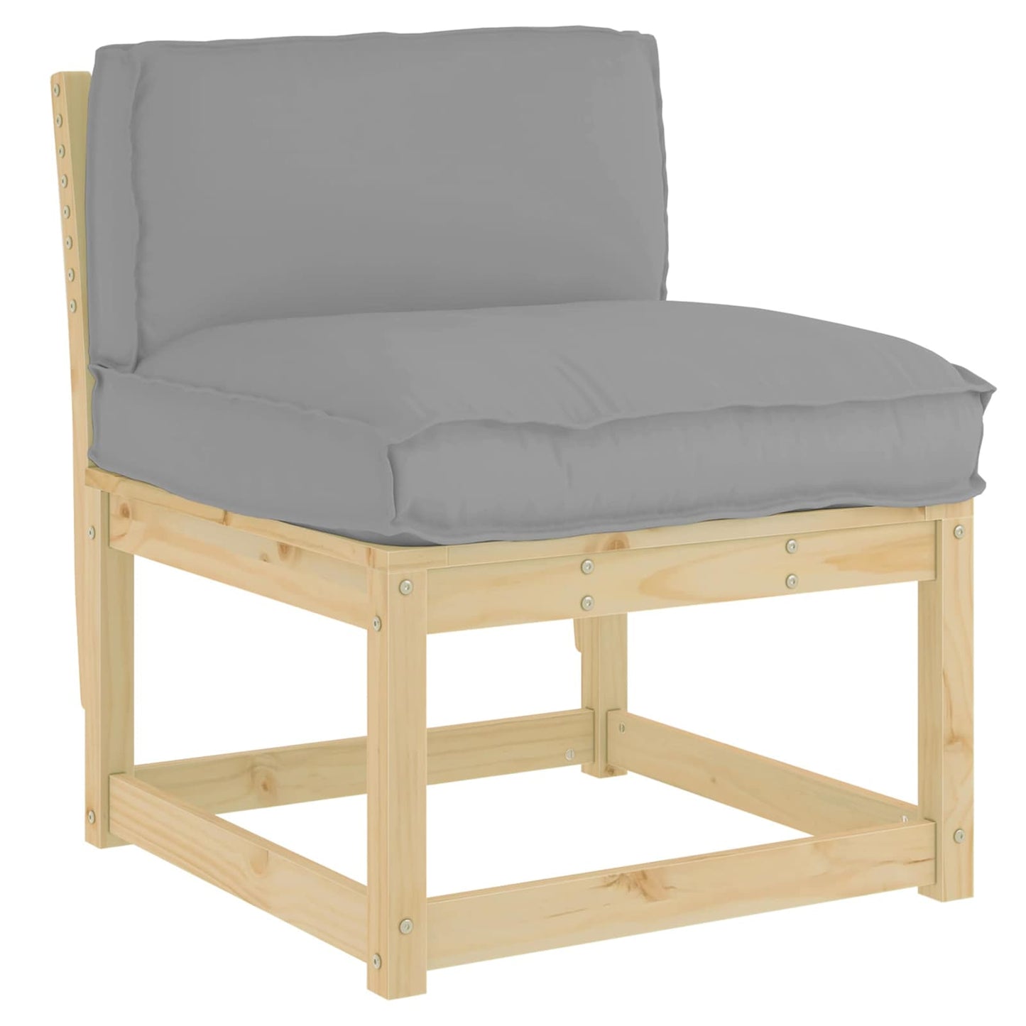 Cuscino Grigio 70 x 40 x 12 cm Tessuto Oxford | homemem39