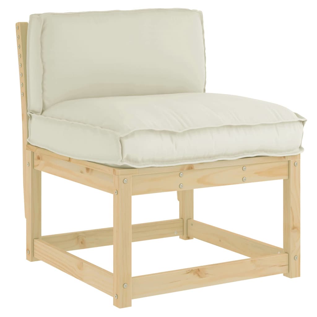Cuscino Crema 70 x 40 x 12 cm Tessuto Oxford | homemem39