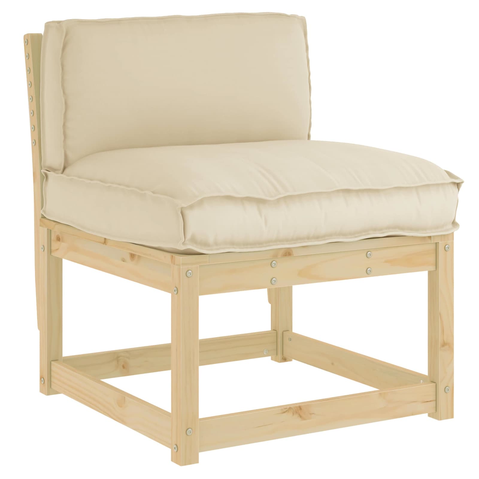 Cuscino Beige 70 x 40 x 12 cm Tessuto Oxford | homemem39