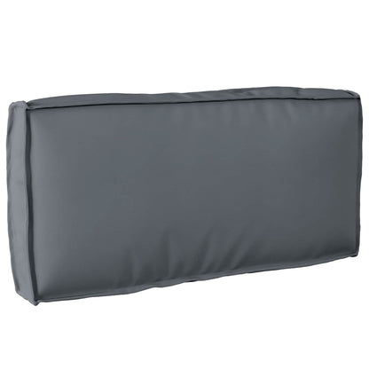 Cuscino Antracite 80 x 40 x 12 cm Tessuto Oxford | homemem39