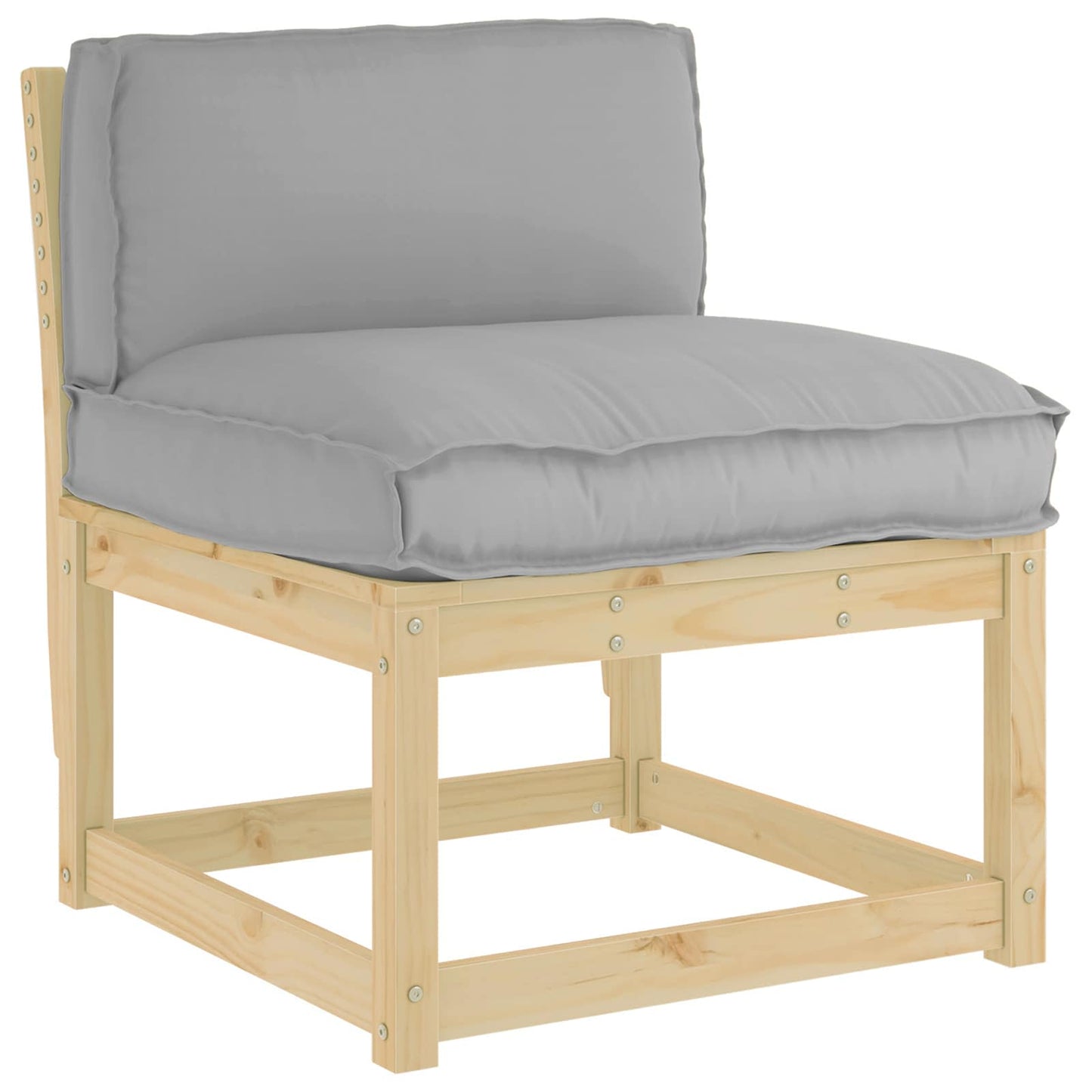 Cuscino Grigio 80 x 40 x 12 cm Tessuto Oxford | homemem39