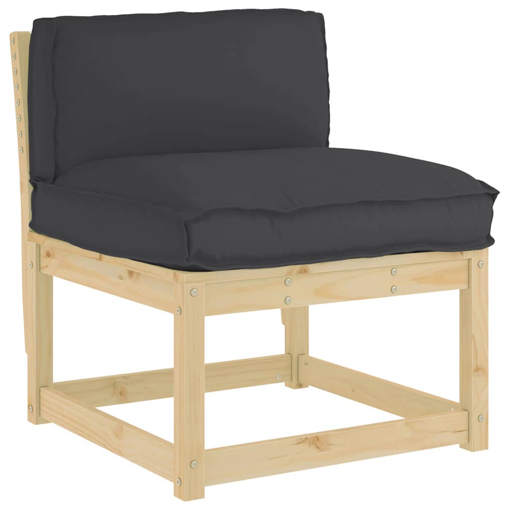 Cuscino Nero 80 x 40 x 12 cm Tessuto Oxford | homemem39