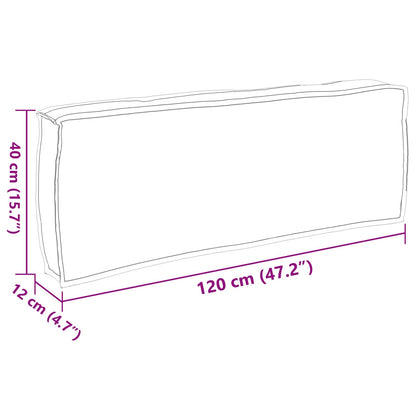 Cuscino Crema 120 x 40 x 12 cm Tessuto Oxford | homemem39