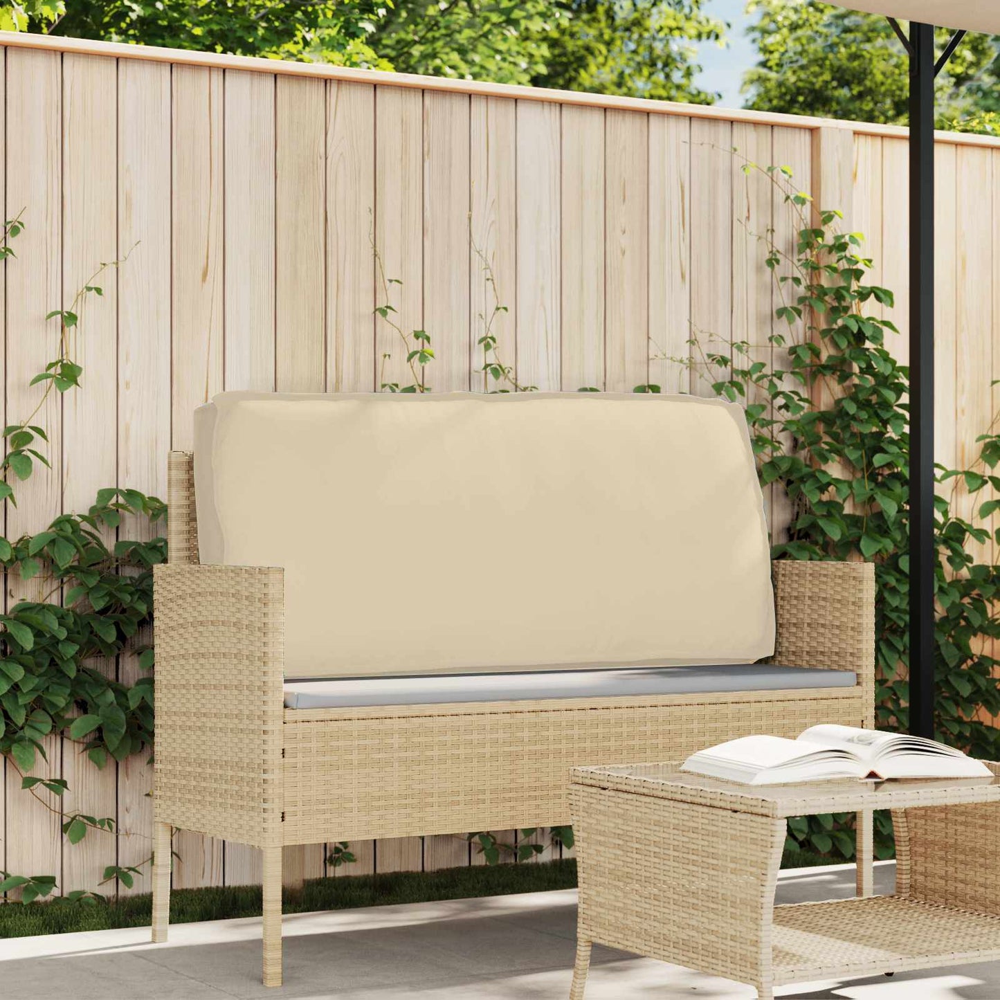 Cuscino Beige 120 x 60 x 12 cm Tessuto Oxford | homemem39