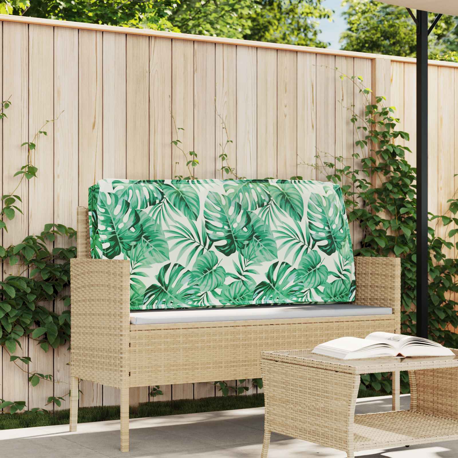 Cuscino Motivo Foglia 120 x 60 x 12 cm Tessuto Oxford Foglia | homemem39