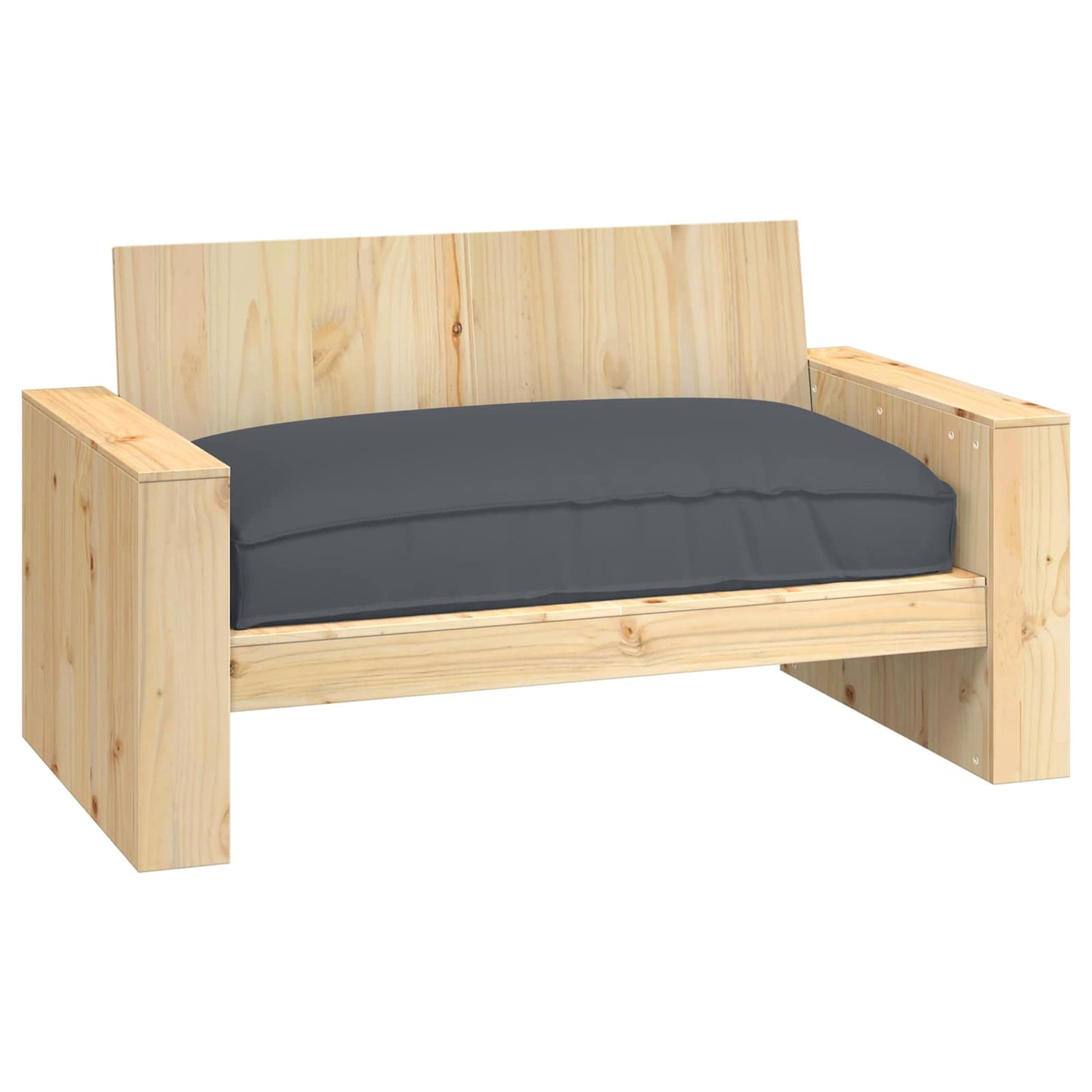 Cuscino Antracite 120 x 80 x 12 cm Tessuto Oxford | homemem39