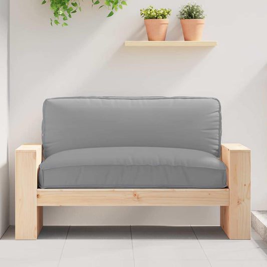Cuscino Grigio 120 x 80 x 12 cm Tessuto Oxford | homemem39