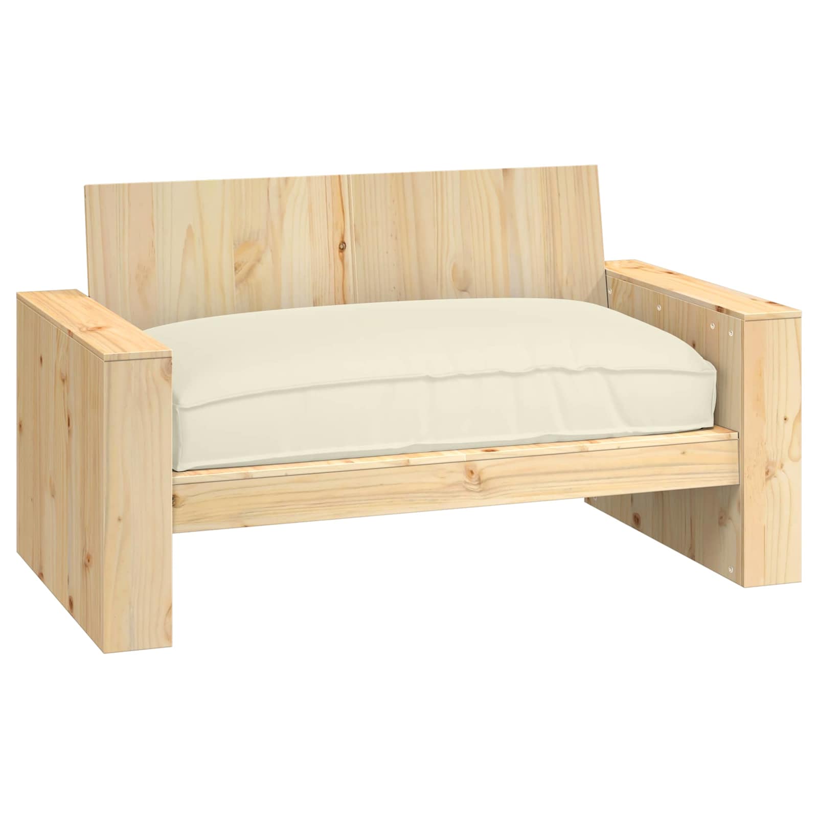 Cuscino Crema 120 x 80 x 12 cm Tessuto Oxford | homemem39
