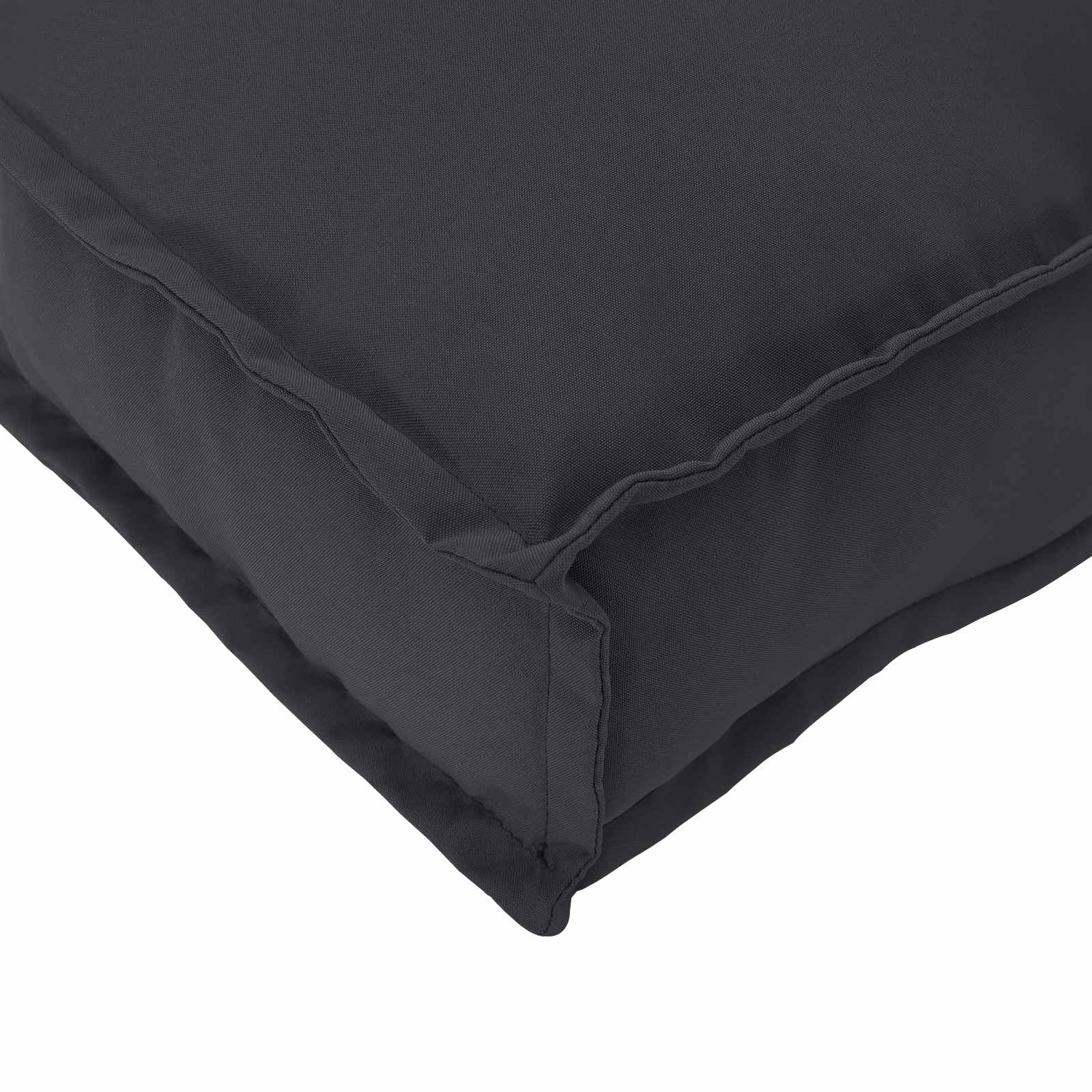 Cuscino Nero 120 x 80 x 12 cm Tessuto Oxford | homemem39